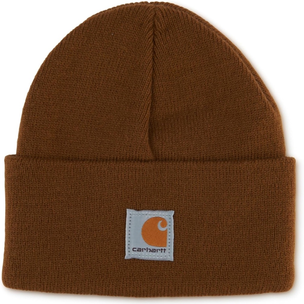 Carhartt Unisex Knit Beanie Cuff Hat in Brown